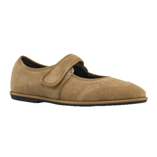 Damen Ballerinas mit verstellbarem Riemen und weichem Wildleder EB