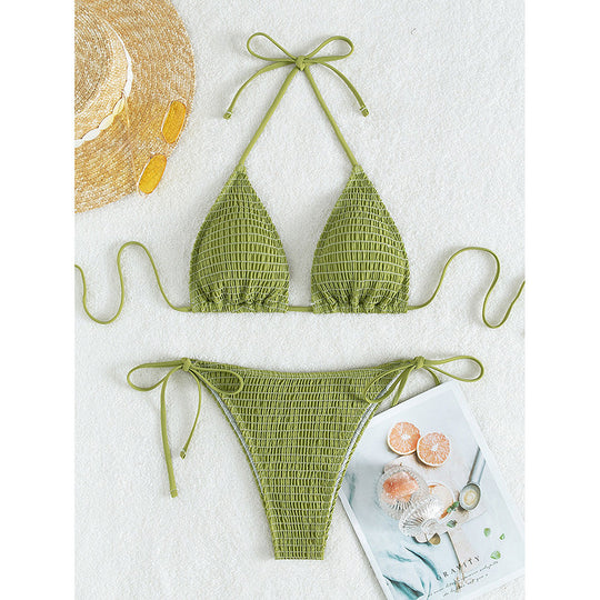 Damen Raffiniertes Wickel-Bikini-Set EB