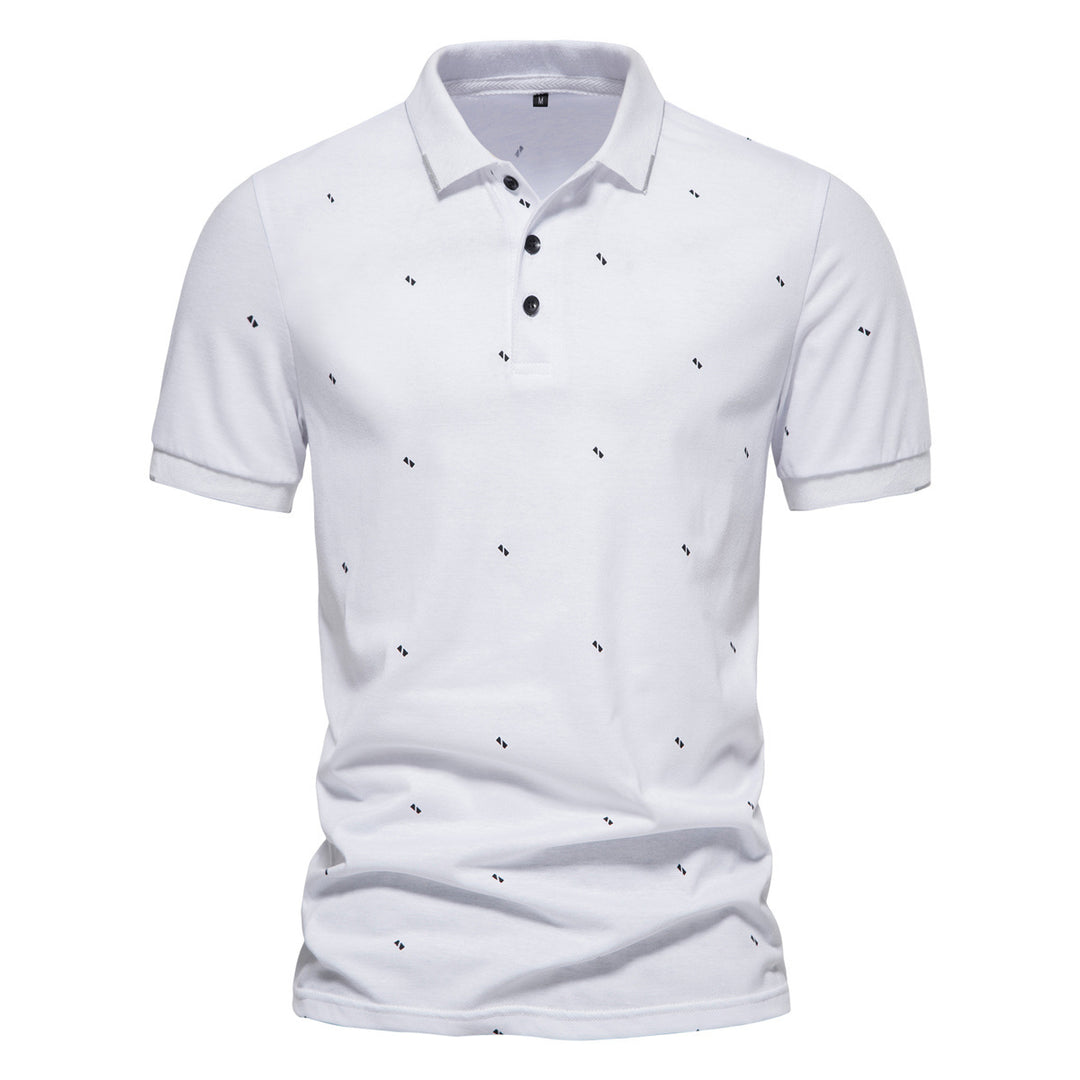 Herren Polohemd mit feinem Muster EB
