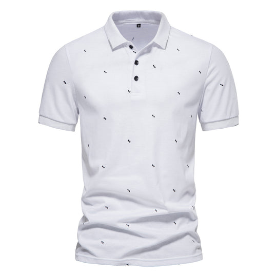 Herren Polohemd mit feinem Muster EB