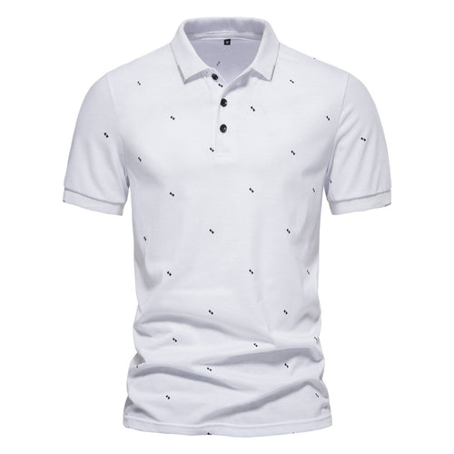 Herren Polohemd mit feinem Muster EB