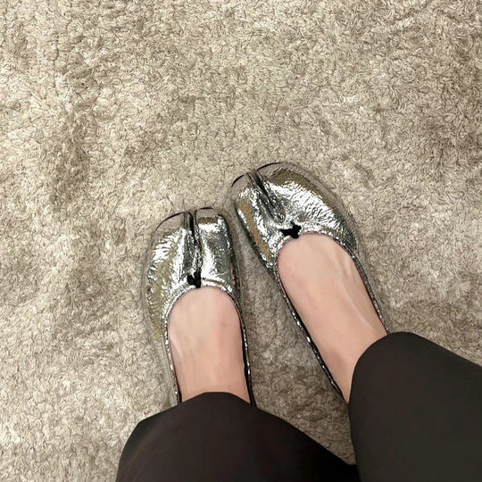 Damen Ballerinas mit dekorativer Schleifenapplikation EB