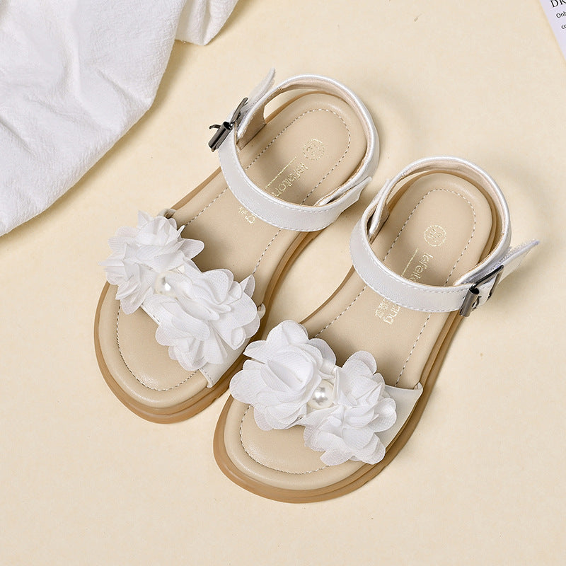 Mädchen Sommerliche Sandalen mit floralen Applikationen EB