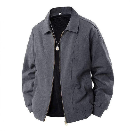 Herren lässige Übergangsjacke mit modernem Stehkragen und seitlichen Eingrifftaschen EB