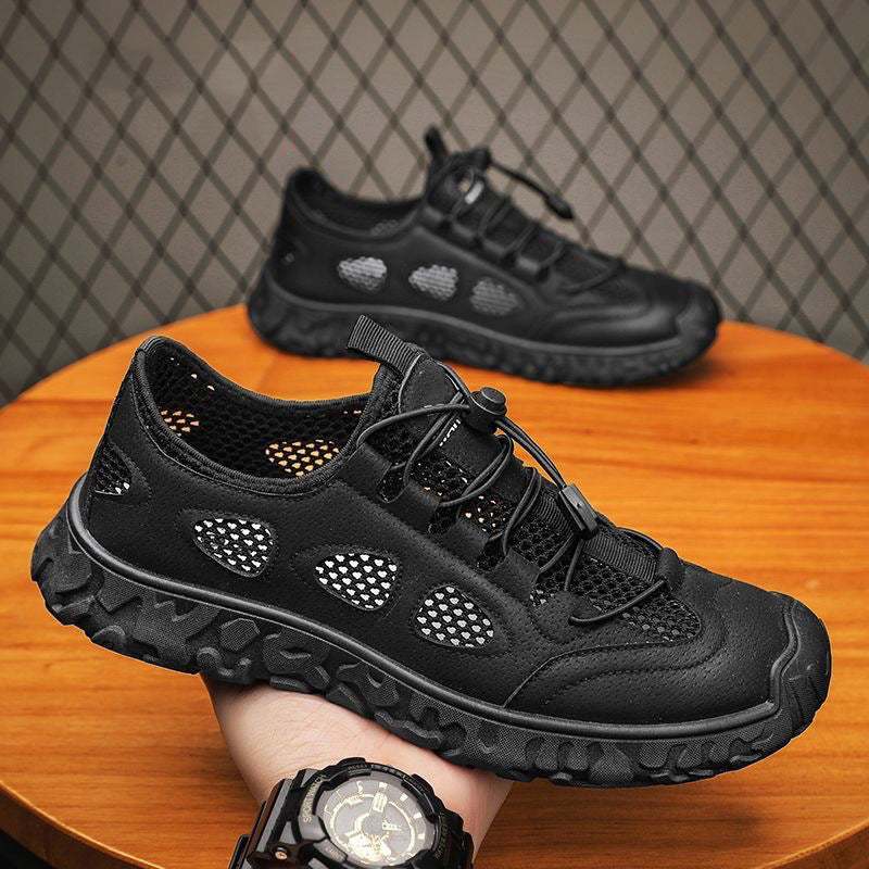 Damen Bungee-Sneaker mit atmungsaktivem Mesh-Obermaterial und rutschfester Sohle EB