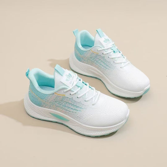 Damen Leichte Freizeitsneaker mit atmungsaktiven Mesh-Einsätzen und rutschfester Sohle EB
