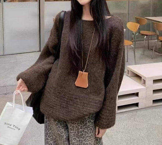 Damen Oversized Strickpullover EB