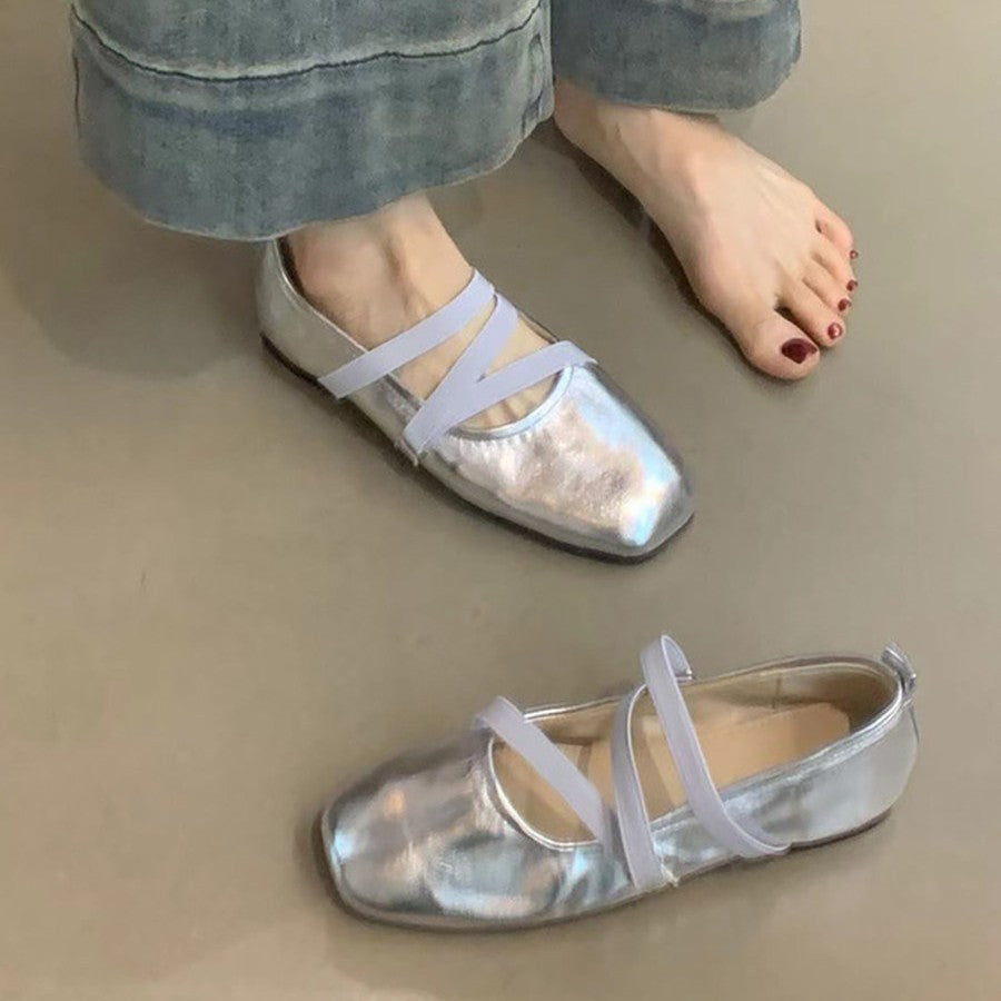 Damen Ballerinas mit modernem Riemchendesign und komfortabler Sohle EB