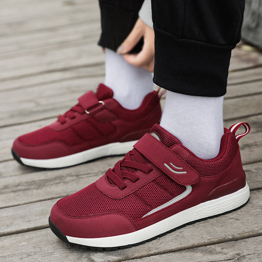 Damen Sportliche Sneaker mit verstellbarem Klettverschluss und atmungsaktiver Netzoberfläche EB