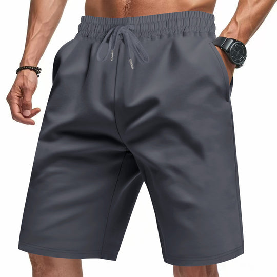 Herren Sportliche kurze Laufshorts mit elastischem Bund und praktischem Kordelzug EB
