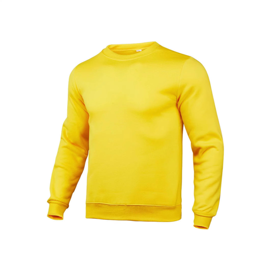 Herren nan klassisches Rundhals-Sweatshirt mit weichem Fleece-Innenfutter, geripptem Saum und verstärkten Nähten EB