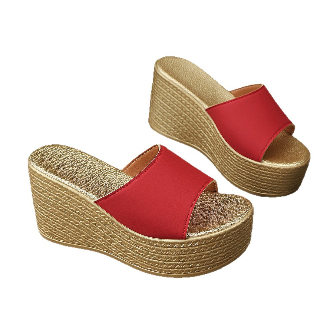 Damen Wedge-Pantoletten mit elegantem Design und komfortablem Fußbett EB