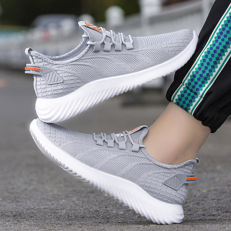 Damen Sportliche Sneakers mit flexiblem Mesh-Obermaterial und rutschfester Laufsohle EB