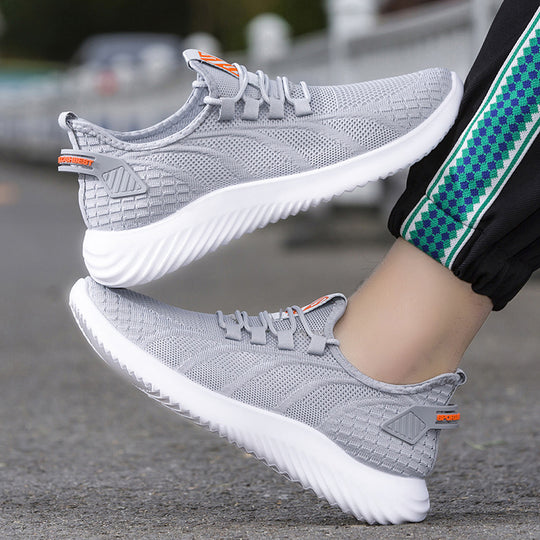 Damen Sportliche Sneakers mit flexiblem Mesh-Obermaterial und rutschfester Laufsohle EB