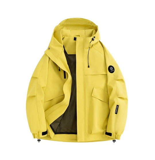 Herren multifunktionale Outdoor-Jacke mit verstellbarer Kapuze EB