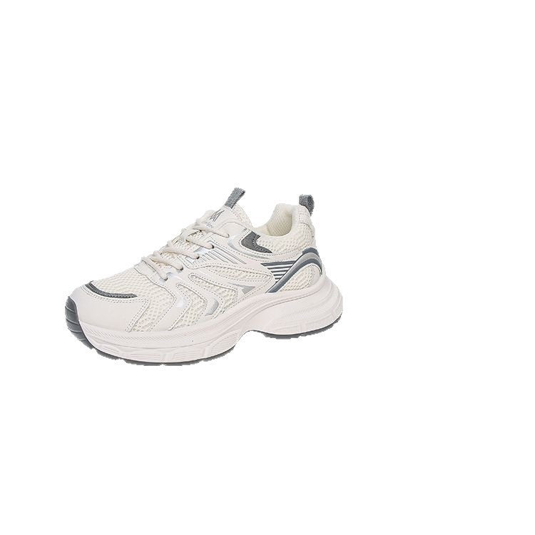Damen Komfortable Fitness-Sneaker mit atmungsaktivem Mesh-Obermaterial und kuscheligem Innenfutter EB
