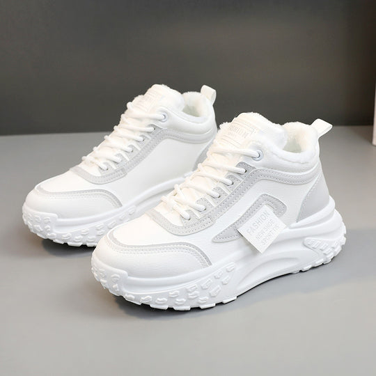 Damen High-Top Sport Sneakers mit warmem Innenfutter und rutschfester Sohle EB