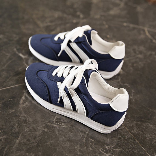 Damen Sportliche Sneakers mit atmungsaktiver Oberflächenstruktur und rutschfester Sohle EB