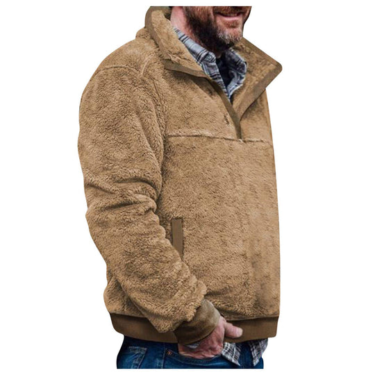 Herren Pulloverjacke mit farbenfrohem, geometrischem Design und praktischer Brusttasche EB