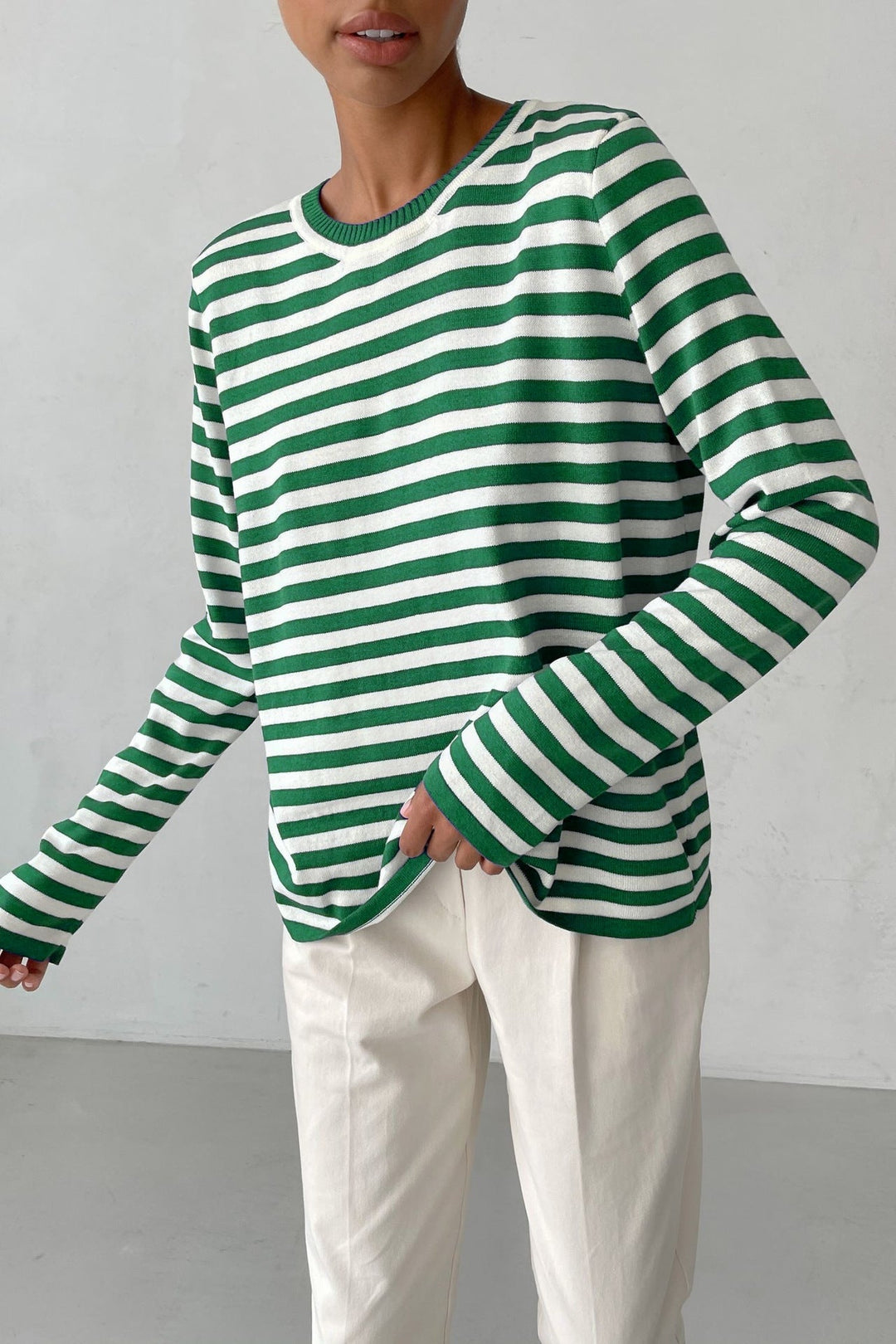 EB | Klassischer Gestreifter Pullover