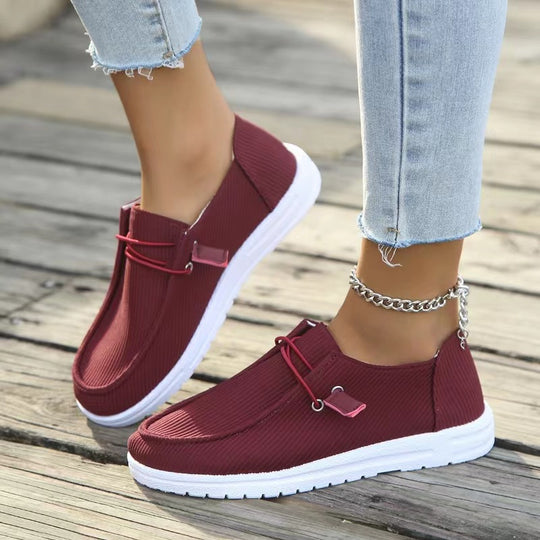 Damen Slipper im modernen Riffle-Design mit elastischem Einstieg EB
