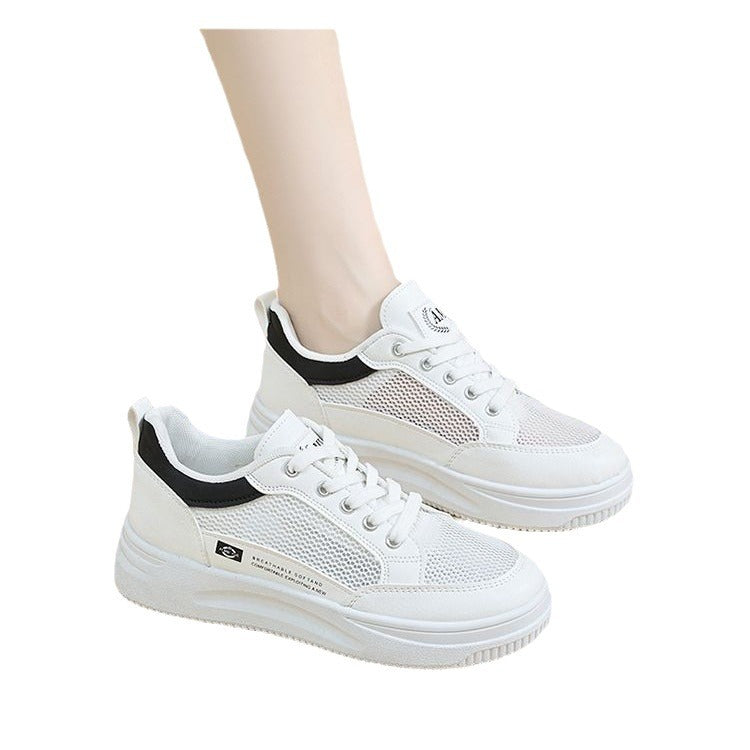 Damen modische Lightweight Sneakers mit atmungsaktivem Mesh und komfortabler Dämpfung EB