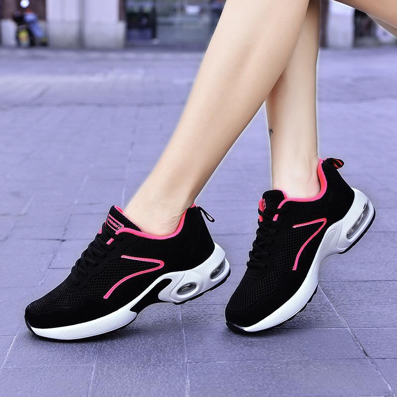 Damen Atmungsaktive Sport Sneakers mit stoßdämpfender Sohle EB