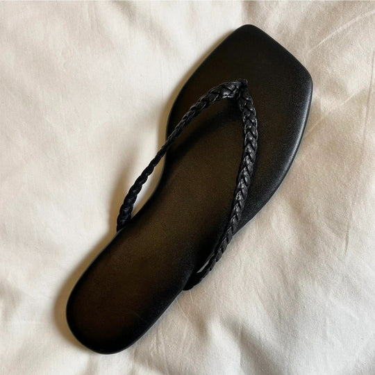 Damen Zehensteg-Sandalen mit modernem Design und ergonomischem Fußbett EB