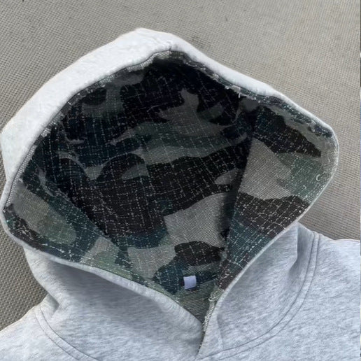 Damen Kapuzenpullover mit modernen Camouflage-Innenfutter EB