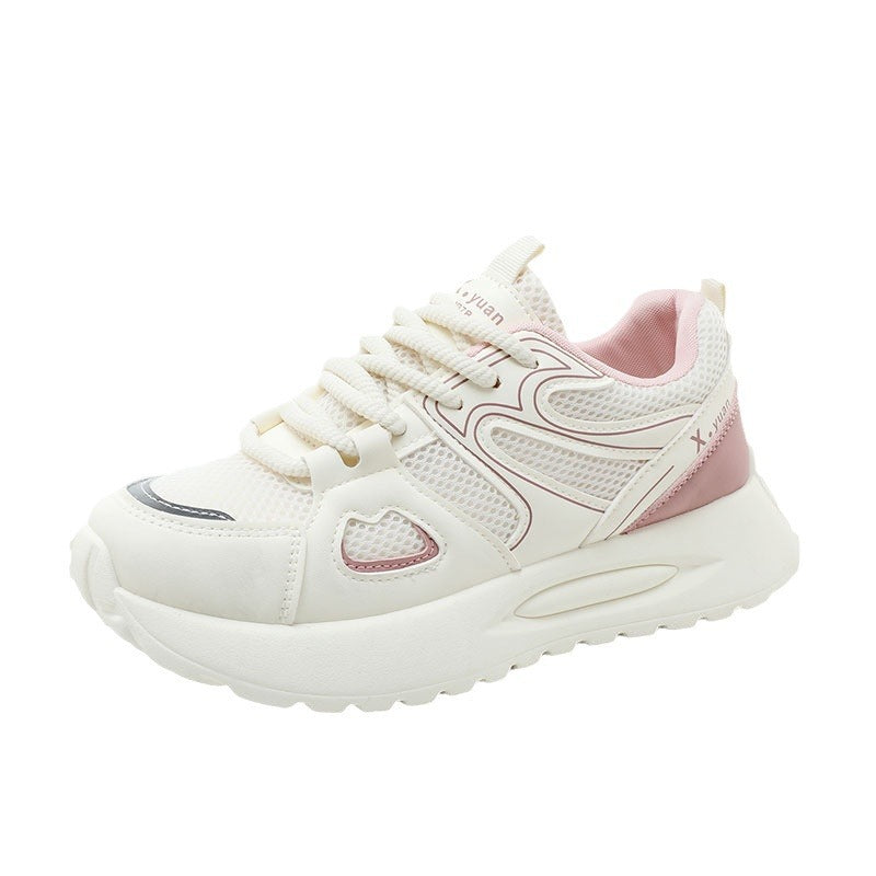 Damen Sportliche Sneakers mit atmungsaktiver Mesh-Oberfläche und flexiblem Sohlenprofil EB