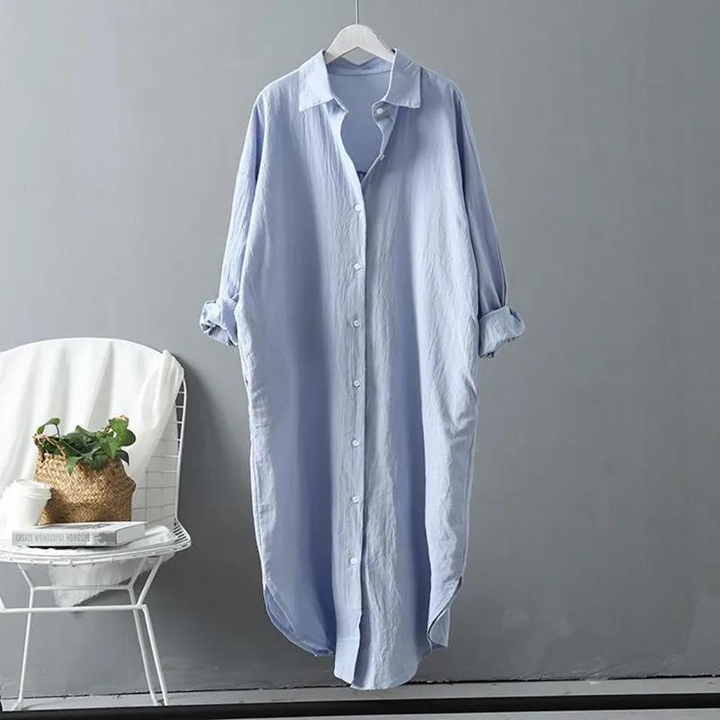 Damen oversized Blusenhemd in lässigem Schnitt mit Knopfleiste EB