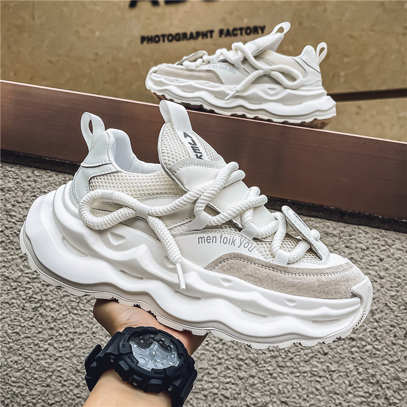 Damen sportliche Mesh-Sneaker mit innovativem Schnürsystem und dämpfender Sohle EB