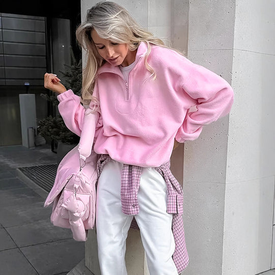 Damen Fleece Pullover EB