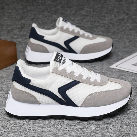 Damen Sportliche Sneakers mit atmungsaktivem Mesh und stoßdämpfender Sohle EB