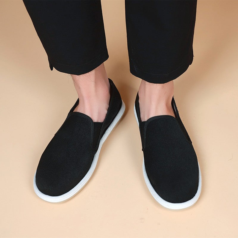 Damen Bequeme Slip-On Freizeitschuhe mit atmungsaktiven Einsätzen EB
