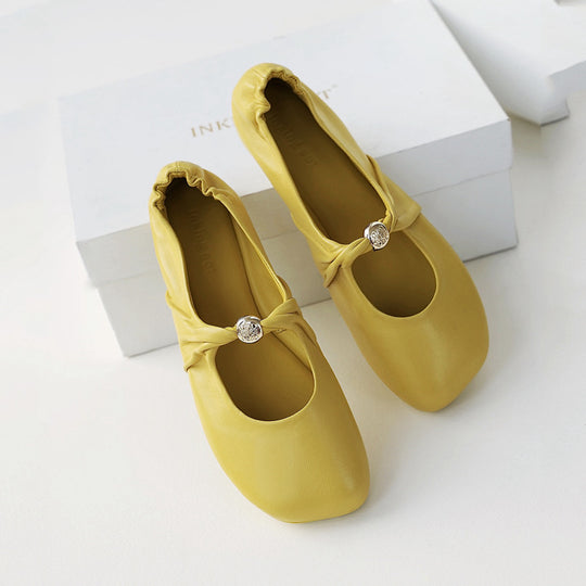 Damen Ballerinas mit dekorativem Schleifenakzent und lässigem Schnitt EB