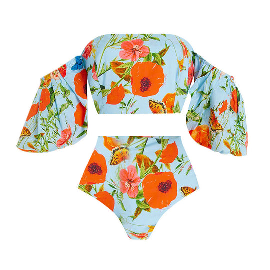 Damen Bikiniset mit elegantem Maxiröckchen EB