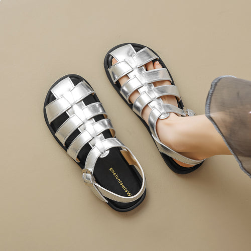 Damen Komfortable Sandalen mit verstellbarem Riemen und atmungsaktivem Obermaterial EB