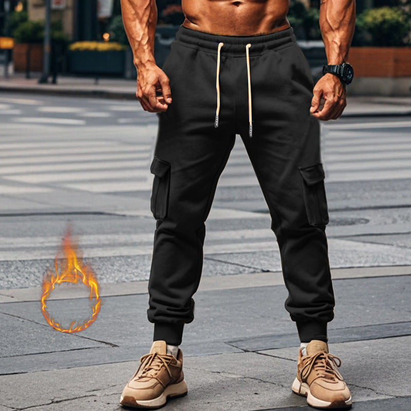 Herren Sportliche Cargo-Jogginghose mit elastischem Bund und praktischen Taschen EB