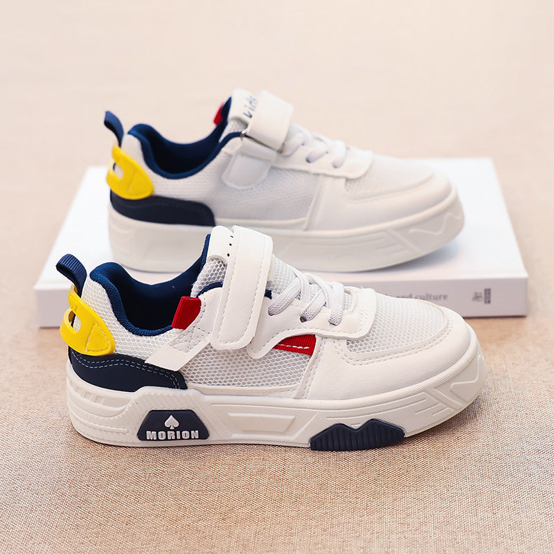 Damen atmungsaktive Klett-Sneaker mit modischem Design und dämpfender Sohle EB