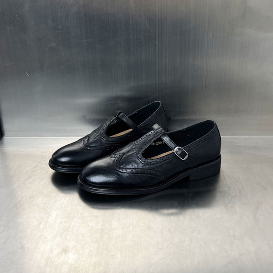 Damen elegante Slipper mit modischen Schnallen und luftigem Design EB