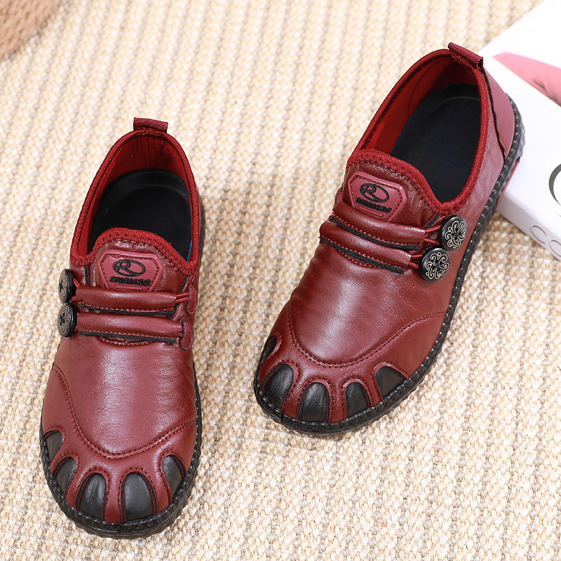 Damen bequeme Lederschuhe mit atmungsaktiver Innensohle EB