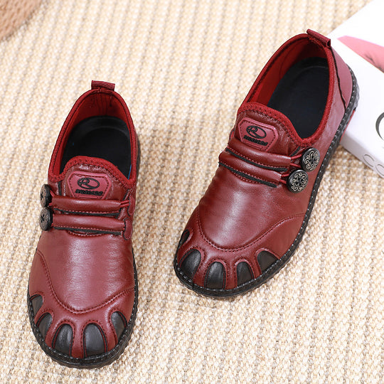 Damen bequeme Lederschuhe mit atmungsaktiver Innensohle EB