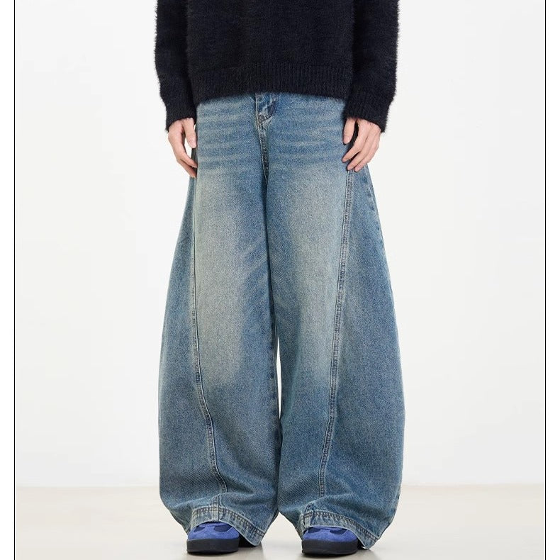 Damen Weit geschnittene Jeanshose EB