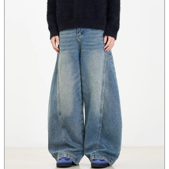 Damen Weit geschnittene Jeanshose EB