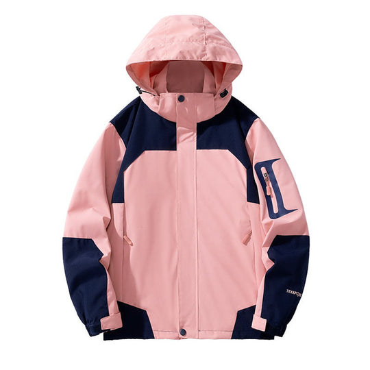 Herren winddichte Softshell-Outdoorjacke mit verstellbarer Kapuze, verschließbarer Ärmeltasche und atmungsaktiver Membran EB