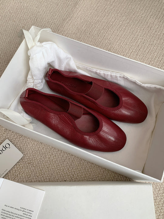 Damen Bequeme und elegante Ballerinas aus hochwertigem Leder EB