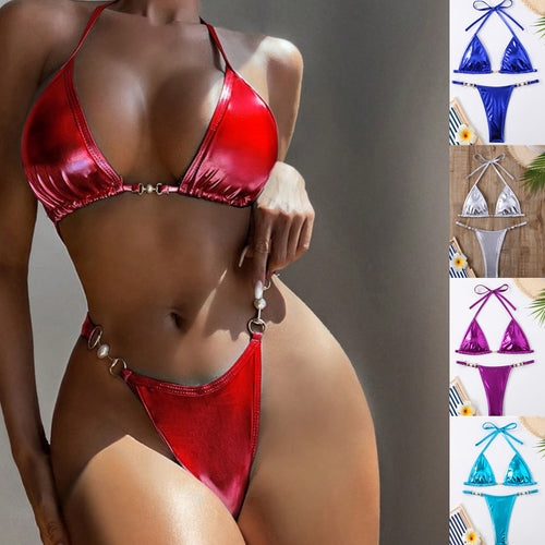 Damen Triangel-Bikini mit glamourösen Details EB