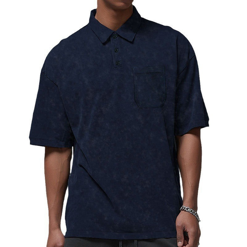 Herren Poloshirt mit strukturiertem Design und praktischer Brusttasche EB