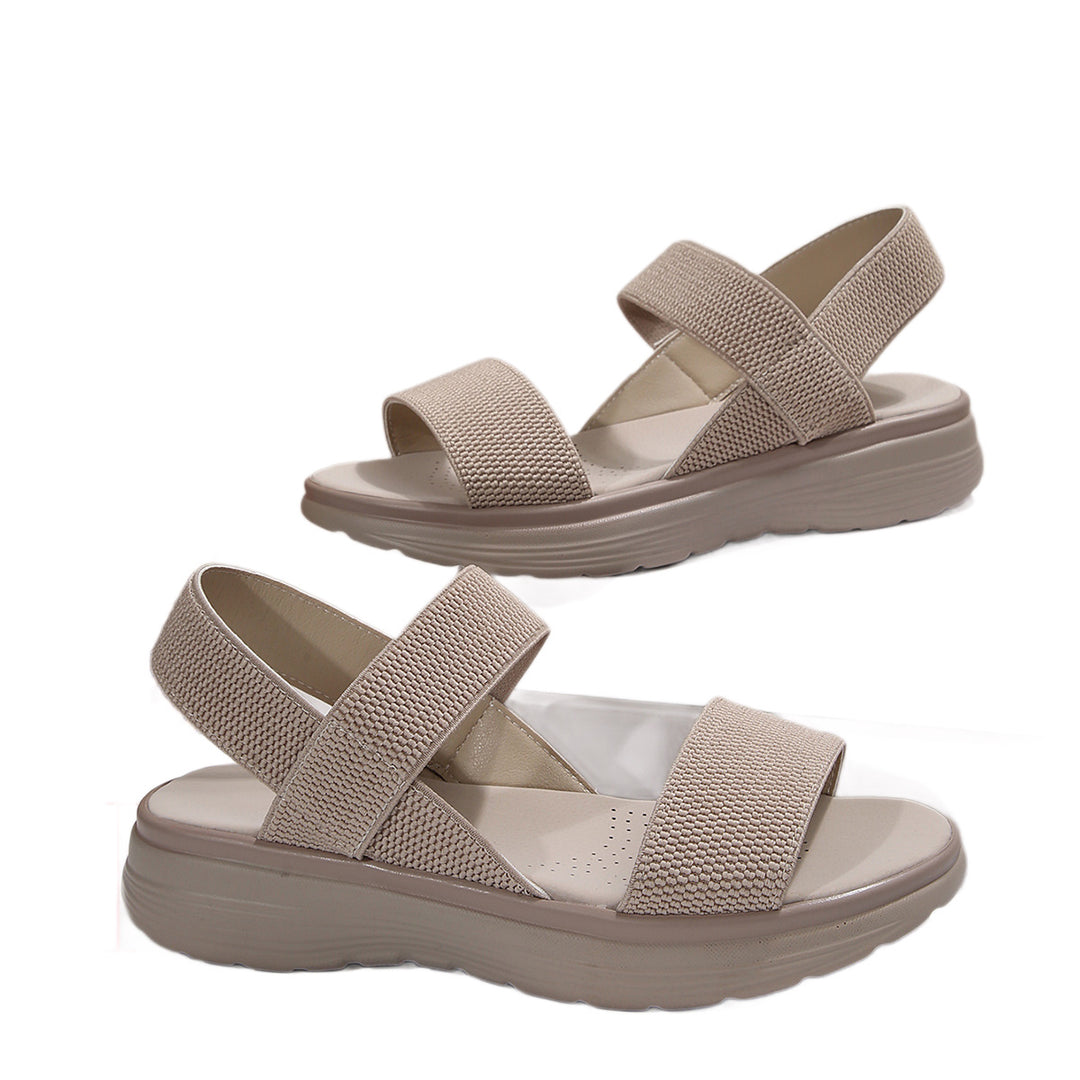 Damen Komfortable und atmungsaktive Sandalen mit elastischen Riemen EB